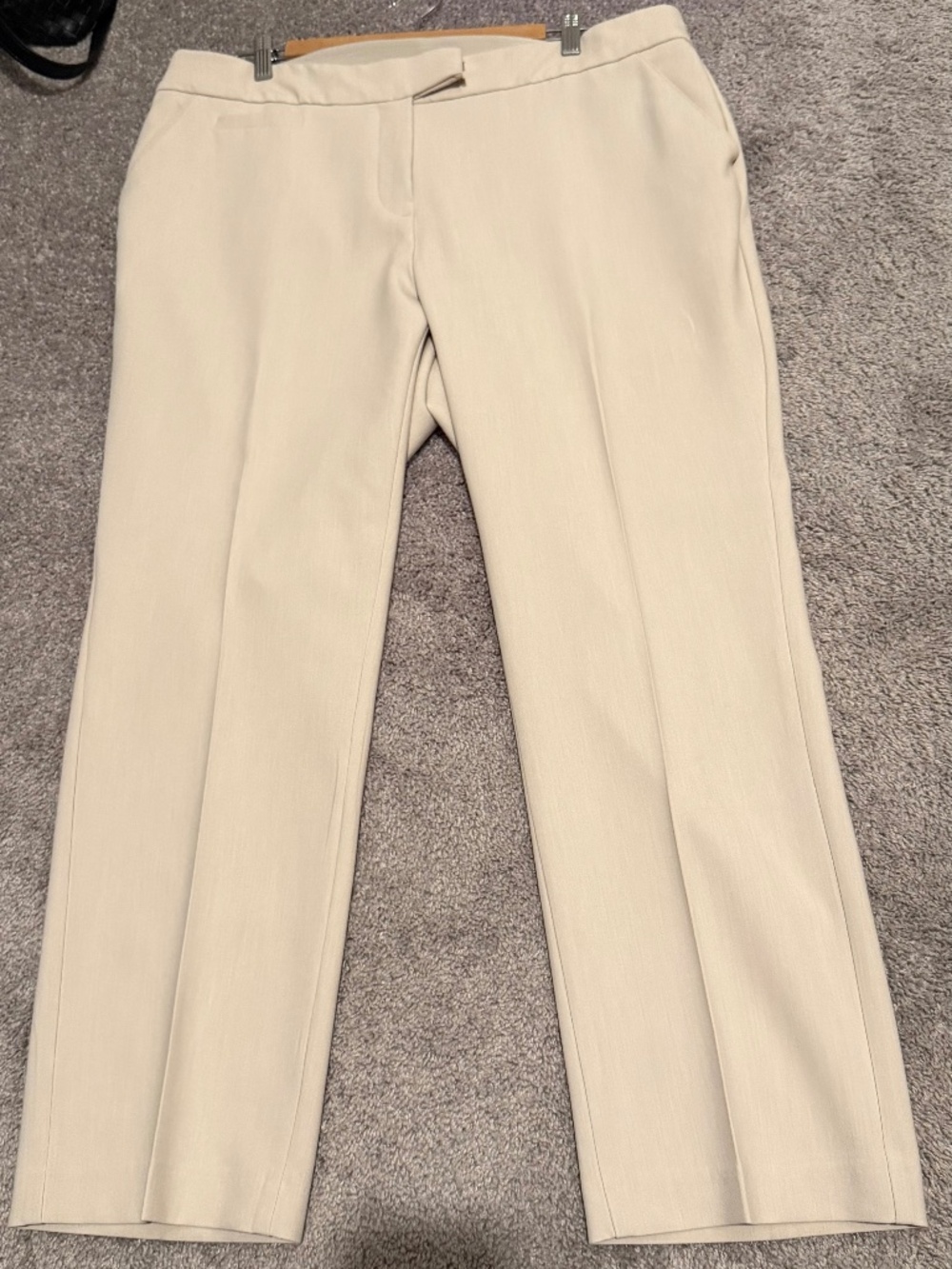 Cream colored women's dress pants